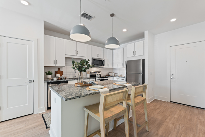 model home kitchen island