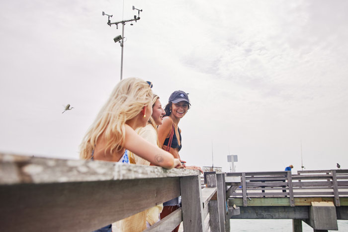 friends at the pier